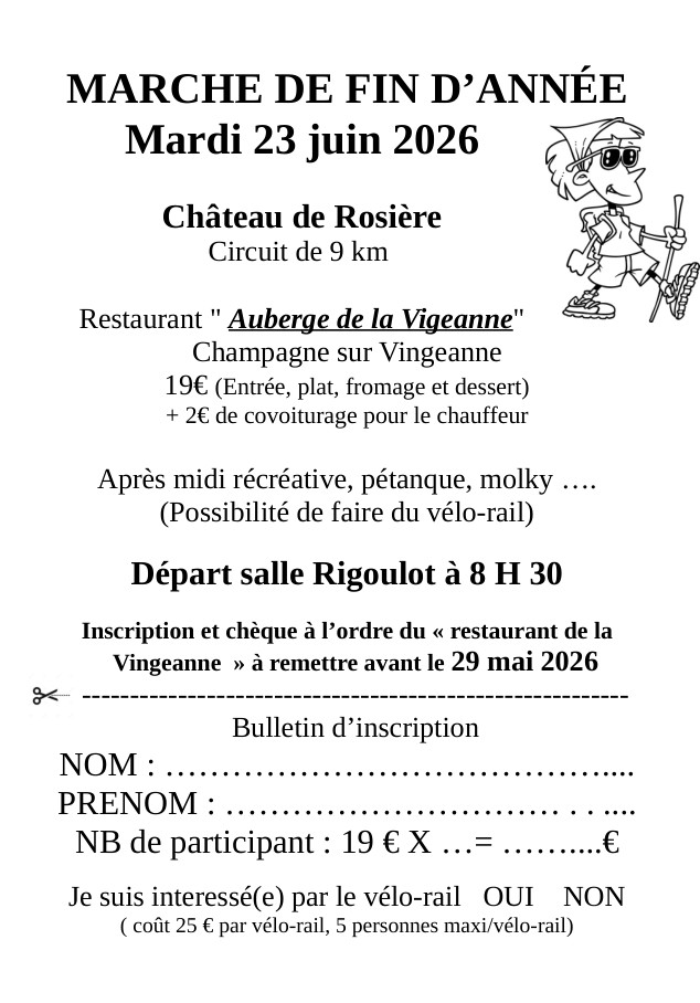 marche de fin de saison 2026